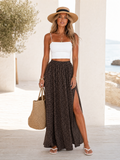 Suna Leopard Print Muslin Maxi Skirt